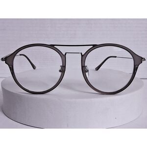 Firmoo S7227X 49-21-143 C5 Gray Crystal Full Frame Round Eyeglasses Frames